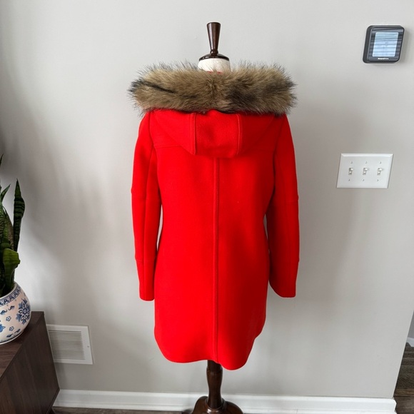 NWOT! Rare! Chateau parka in Italian stadium-cloth wool with Removable Fur Trim - Picture 5 of 11